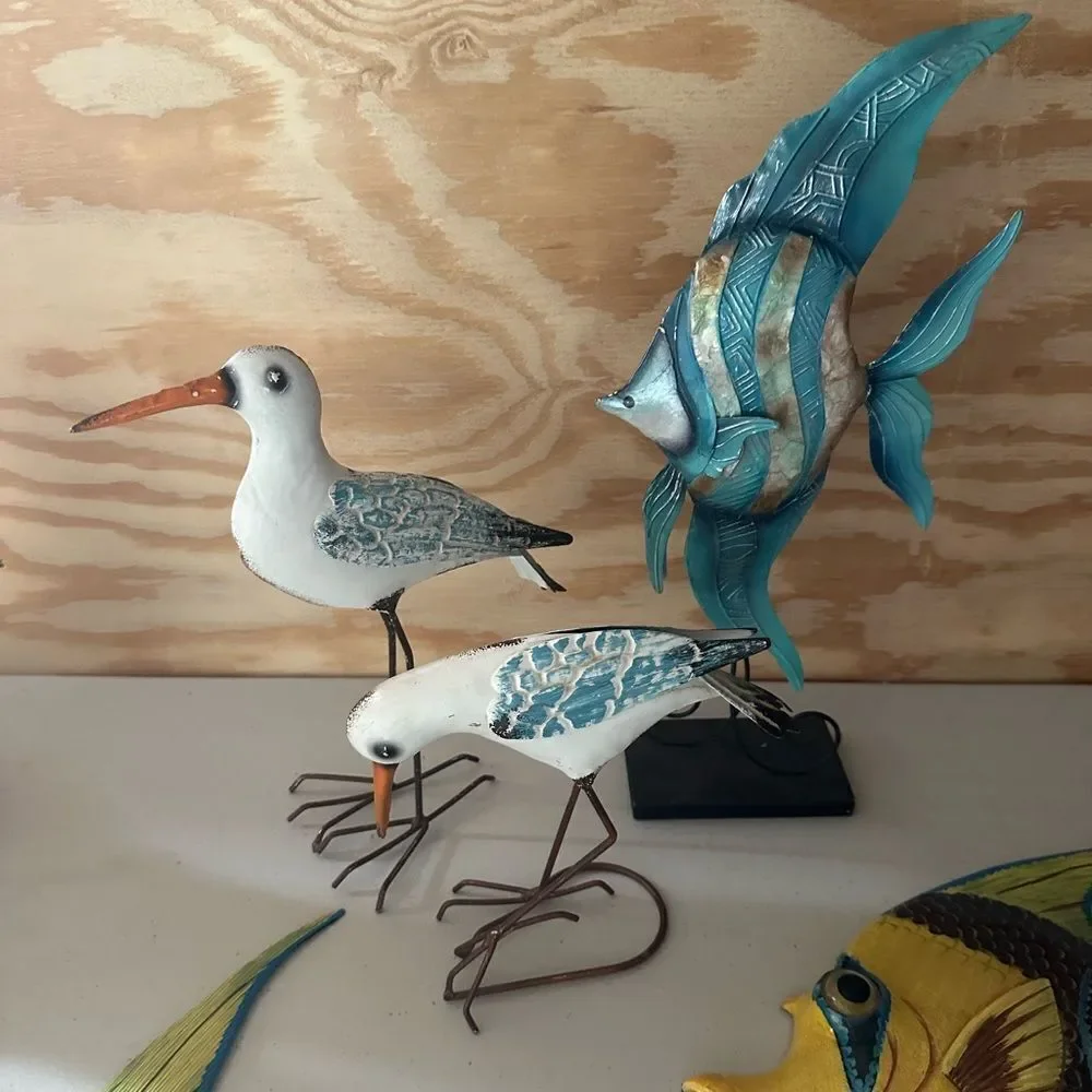 Red and Yellow Fish Decor with Artistic Design